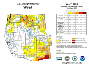 US Drought Monitor for West